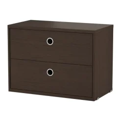 String cabinet with drawers, Dark oak, 58x30 cm Brown Best