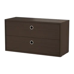 String cabinet with drawers, Dark oak, 78x30 cm Brown Discount