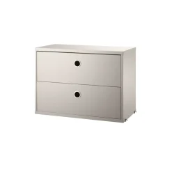 String cabinet with drawers, , 58x30 cm Beige Discount