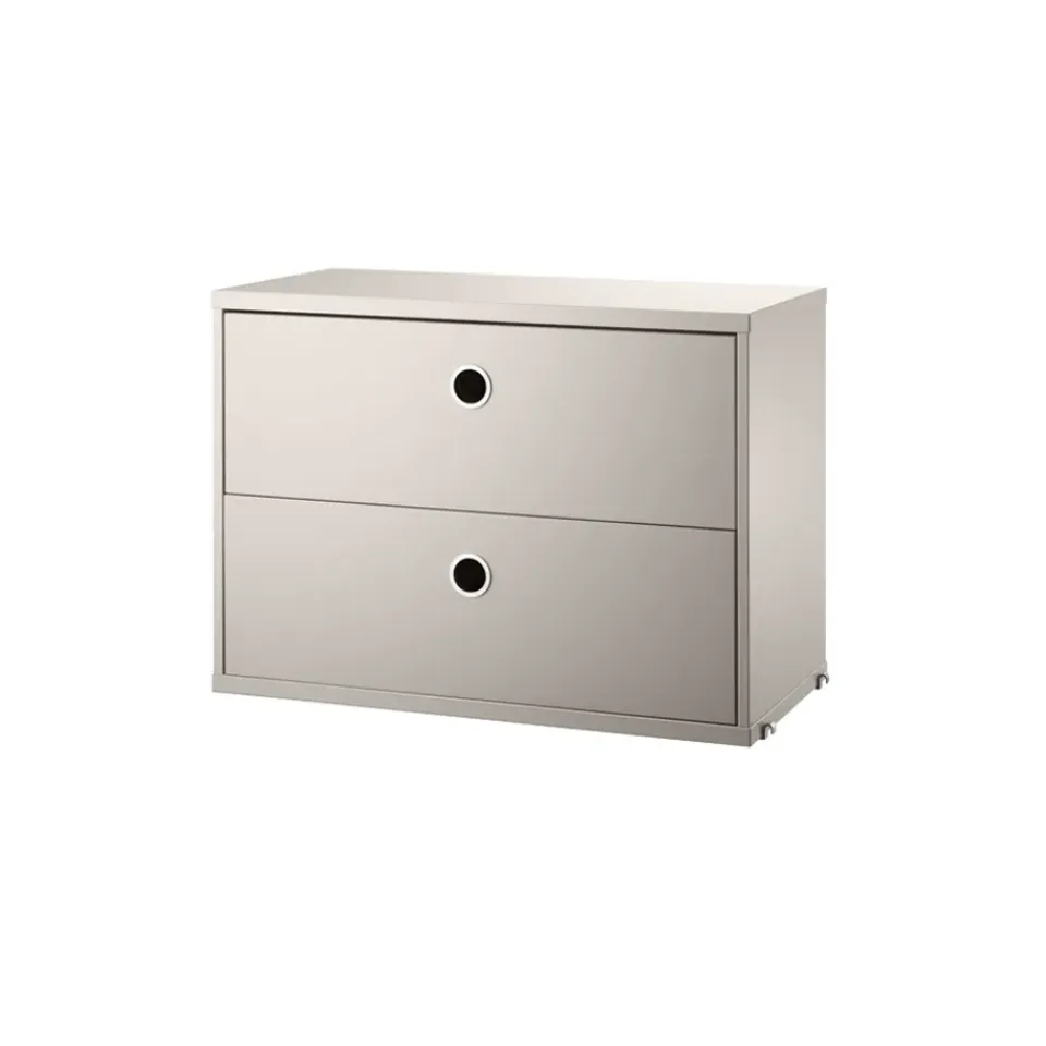 String cabinet with drawers, , 58x30 cm Beige Discount