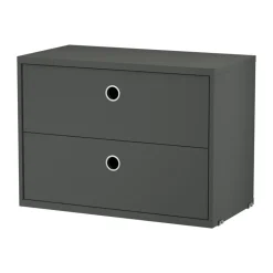 String cabinet with drawers, Dark , 58x30 cm Grey New