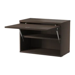 String cabinet with flip door, Dark oak, 58x30 cm Brown Hot