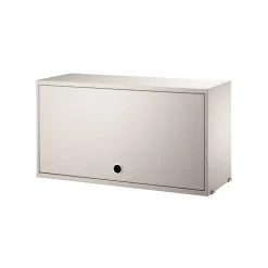 String cabinet with flip door, , 78x30 cm Beige Sale