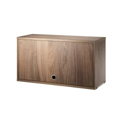 String cabinet with flip door, Walnut, 78x30 cm Brown Discount