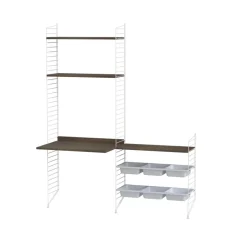 String children's room walnut & white - Combination E Brown Outlet