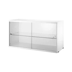 String display cabinet, , 78x30 cm White Outlet