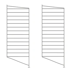 String floor panels, Dark , 85x30 cm, 2-pack Grey New