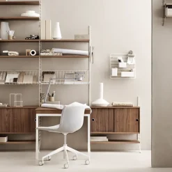 String magazine shelf wire, Beige Hot