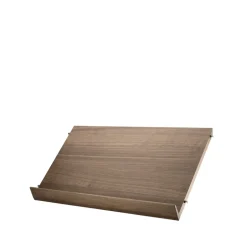 String magazine shelf wood, Walnut, 58x30 cm Brown Outlet