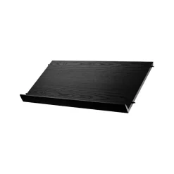 String magazine shelf wood, stained ash, 78x30 cm Black Discount