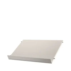 String magazine shelf wood, , 58x30 cm Beige New