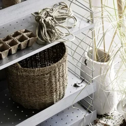 String Outdoor shelf, Galvanized-58x30 cm-low edge Grey Outlet