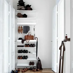 String shelf metal, , 58x20 cm, low edge Black