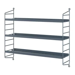 String shelf Pocket metal, Sergel Grey New