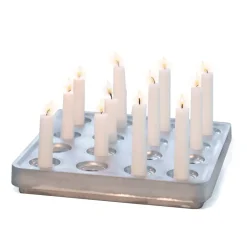 Born In Sweden Stumpastaken candle holder, large GreySilver-coloured
