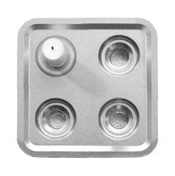 Born In Sweden Stumpastaken Four, Polished aluminum Silver-coloured Clearance