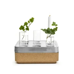 Born In Sweden Stumpastaken Small gift set, Aluminum. Cork bowl nature. 4-pack vases. matches MultiSilver-coloured Discount