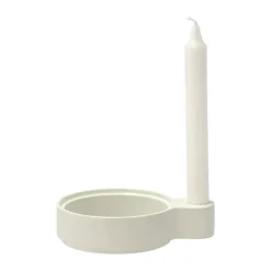 Villa Collection Styles candle holder 3.6x16 cm, Off aluminum White
