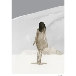 Anna Bülow Summer poster, 50x70 cm BeigeGreyWhite Clearance