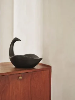 Ferm Living Swan Centrepiece, Black Outlet