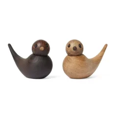 Spring Copenhagen Sweeties swallow decoration 5.4 cm 2 parts, Oak Brown