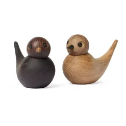 Spring Copenhagen Sweeties swallow decoration 5.4 cm 2 parts, Oak Brown