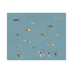 Fine Little Day Swimmers poster, , 40x50 cm Blue Online