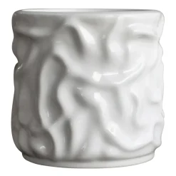 DBKD Swoon flower pot Ø15 cm, Shiny White