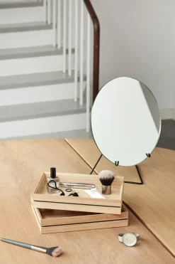 MOEBE Table mirror Ø20 cm, Black Outlet