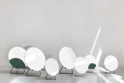 MOEBE Table mirror Ø20 cm, Black Outlet