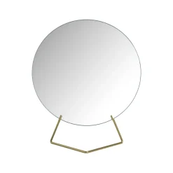 MOEBE Table mirror Ø20 cm, Brass Gold-coloured Outlet