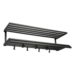 Essem Design Tamburin hat rack 100 cm, oiled oak- Black Discount