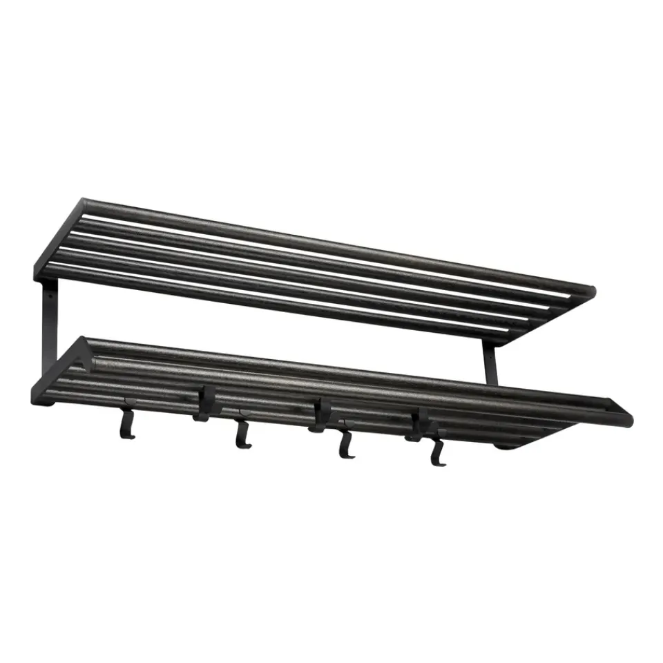 Essem Design Tamburin hat rack 100 cm, oiled oak- Black Discount