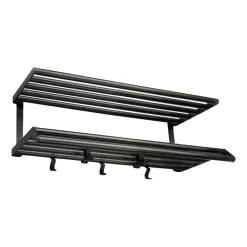 Essem Design Tamburin hat shelf 60 cm, oiled oak- Black Best