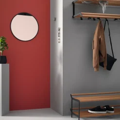 Essem Design Tamburin shoe shelf 60 cm, oak- Black Clearance