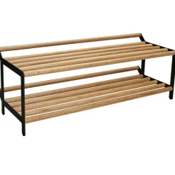 Essem Design Tamburin shoe shelf 100 cm, oak- Black Outlet