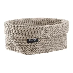 Blomus Tela textile basket L 12x20 cm, Moonbeam Beige Outlet