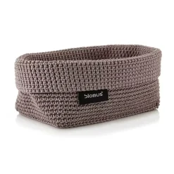 Blomus Tela textile basket L 12x20 cm, Taupe Grey Outlet
