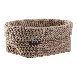 Blomus Tela textile basket L 12x20 cm, Bark Brown Best