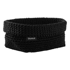 Blomus Tela textile basket L 12x20 cm, Black Clearance