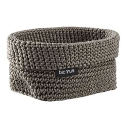 Blomus Tela textile basket M 10x15 cm, Fungi Brown Outlet
