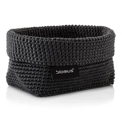 Blomus Tela textile basket M 10x15 cm, Anthracite Grey Discount