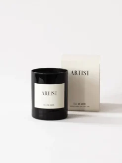 Tell Me More scented candle 48 h, Artist BlackWhite New