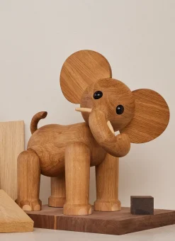 Spring Copenhagen Tembo elephant decoration 41 cm, Oak Beige Outlet
