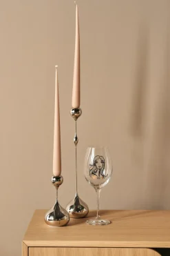 KLONG Tender candle holder small, Nickel Silver-coloured Best