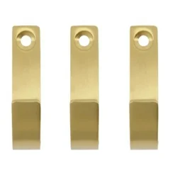 Meraki Thapsus hook 3-pack, Brushed brass finish Gold-coloured Best