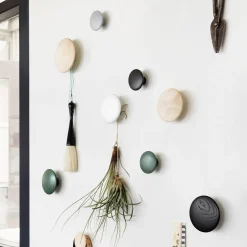 Muuto The Dots coat hooks, 5-pack, stained ash Black New