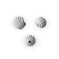 Cooee Design The Genesis Shells sculpture 3-pack, Limestone Beige Outlet