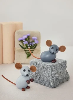 Spring Copenhagen The house mouse decoration 4.5 cm, Grey