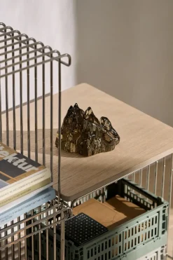 Kosta Boda The Rock tealight holder 91 mm, Taupe Brown Hot